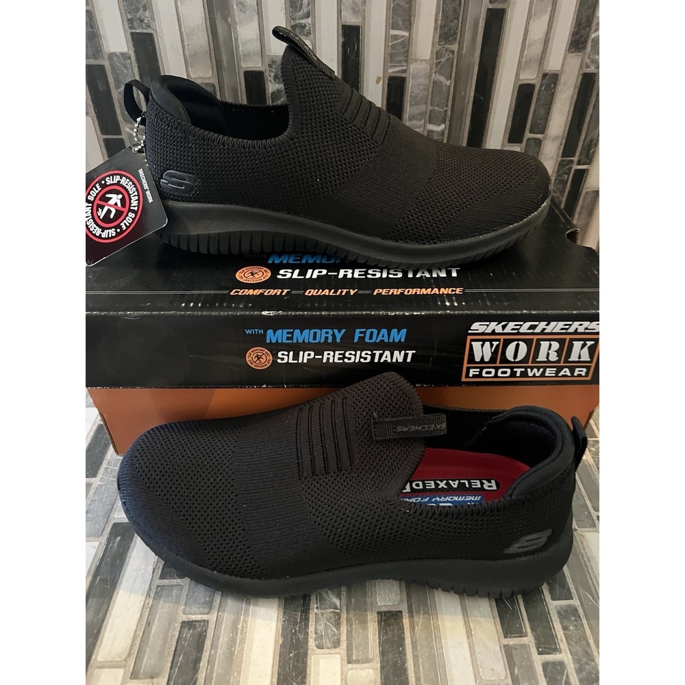 Skechers Women's Sz 6 Ultra Flex SR Sneakers Black